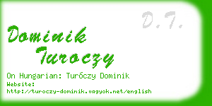 dominik turoczy business card