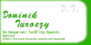 dominik turoczy business card